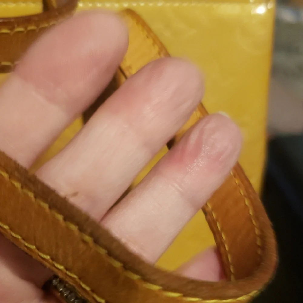 Louis Vuitton Mustard Yellow Embossed Tote - Picture 12 of 12